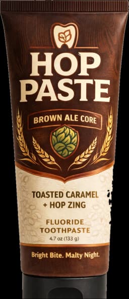 Brown Ale toothpaste tube