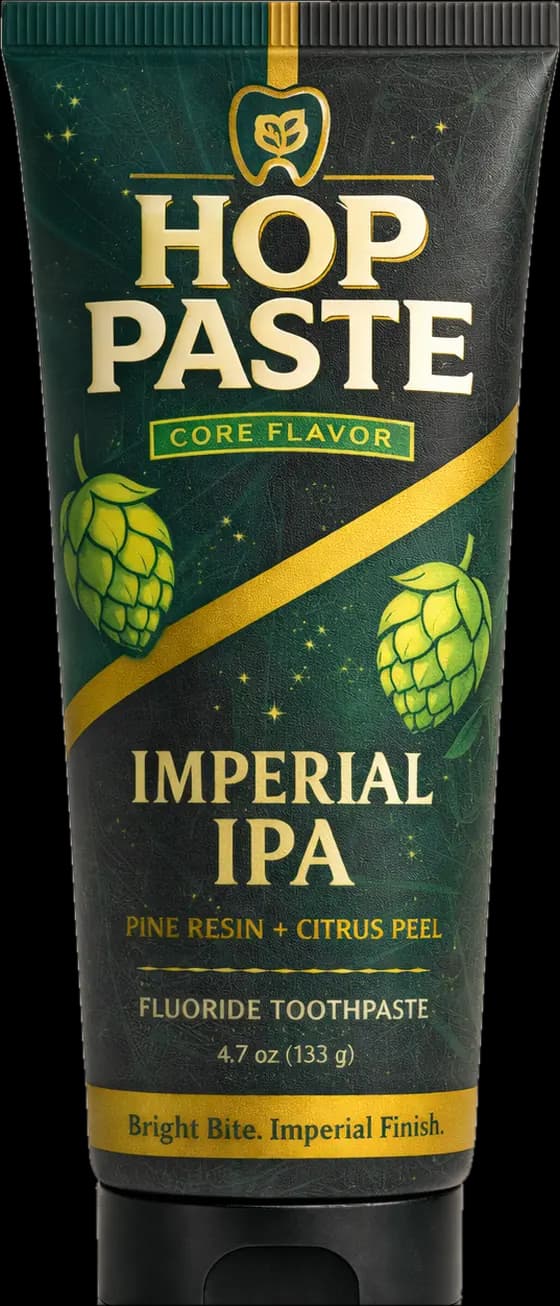 Imperial IPA toothpaste tube
